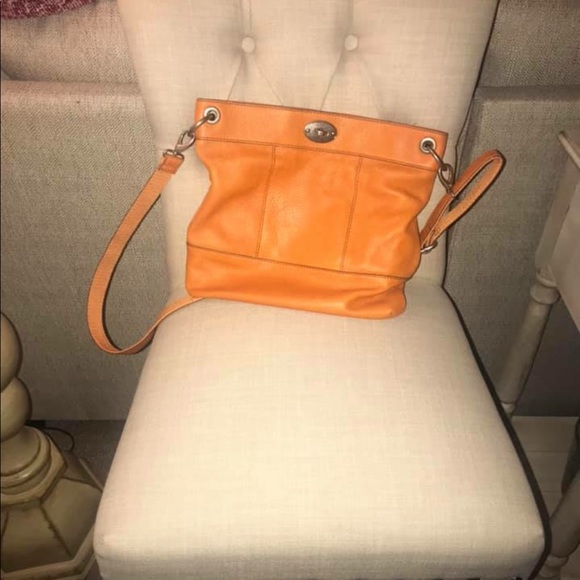 Leather fossil shoulder/crossbody bag - Picture 3 of 5